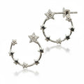 ARETES ESTRELLAS DE PLATA CON ZIRCONIA CÚBICA