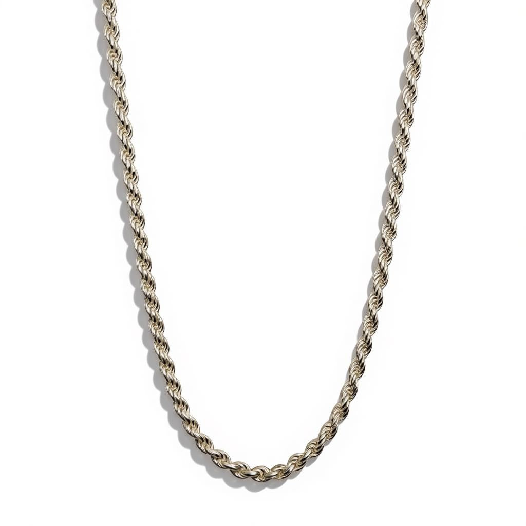 CADENA CUERDA DE PLATA