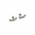 ARETES DE PLATA CON MOISSANITA