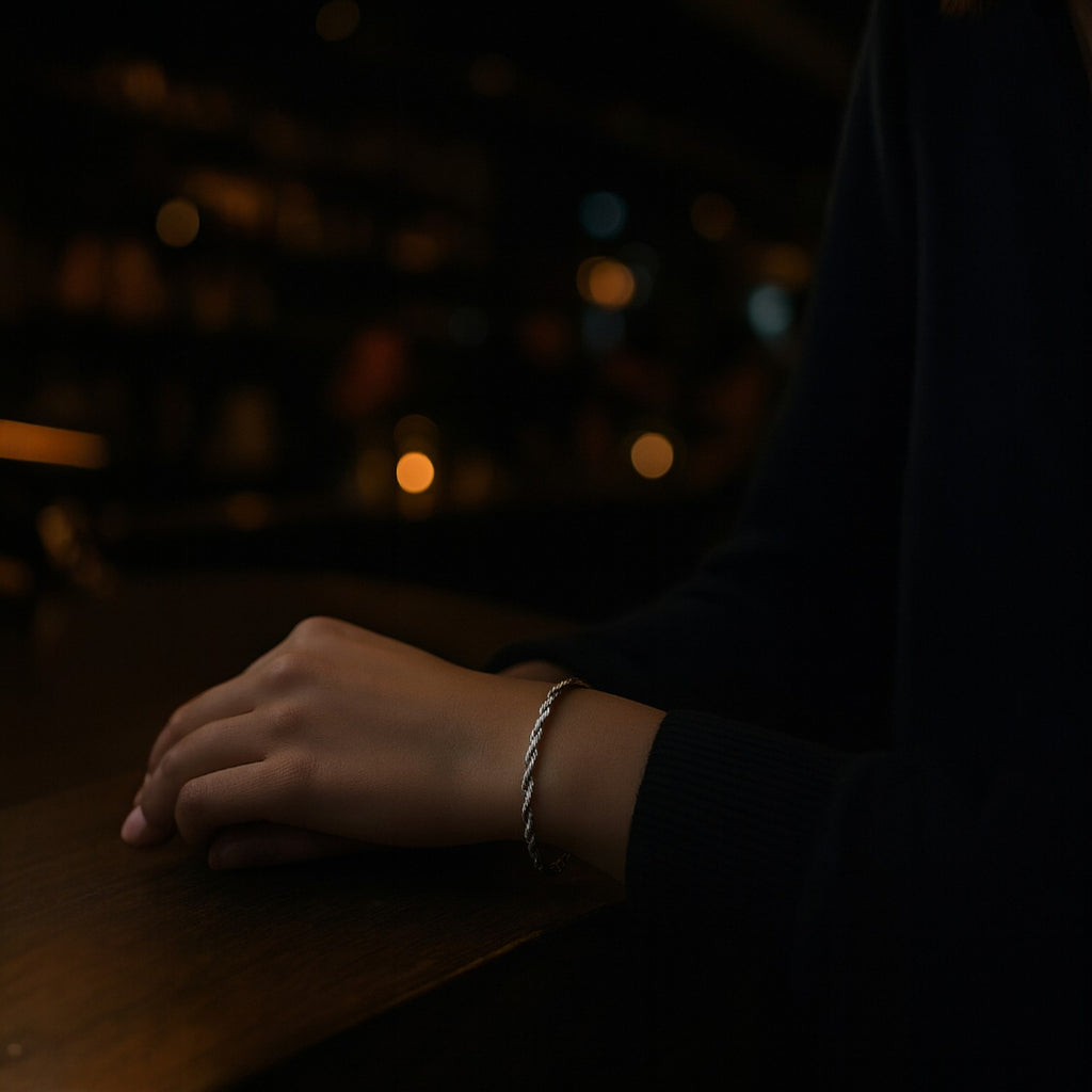 PULSERA CUERDA DE PLATA