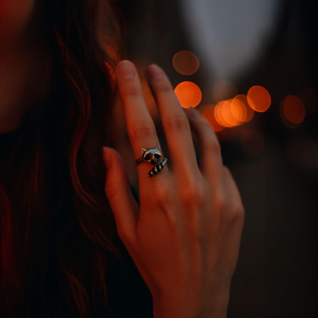 ANILLO MAPACHE DE PLATA