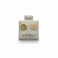 ARETES BOTÓN DE ORO