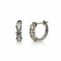 ARETES DE PLATA CON  MOISSANITA