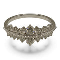 ANILLO REAL DE PLATA CON CHAPA DE ORO Y MOISSANITA