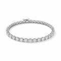 PULSERA DE PLATA CON ZIRCONIA CÚBICA CORTE OVAL